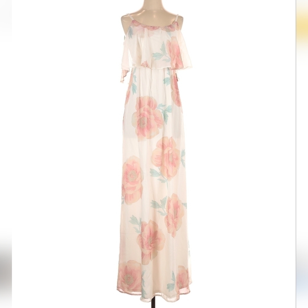 Show me your MuMu Floral Maxi Dress with Pink and Green Accents NWT